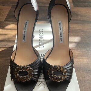 Manolo Blahnik Black Women's Shoes
